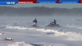 Rescue by snowmobile