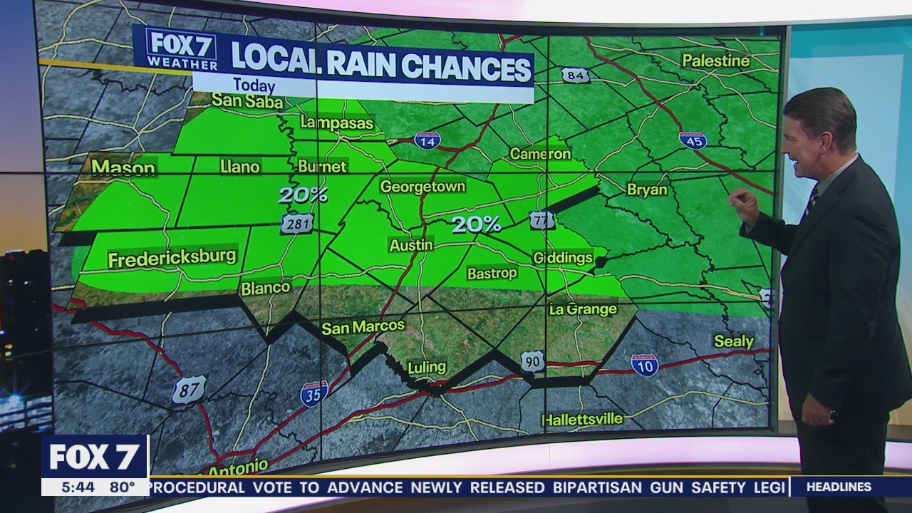Slight chance of rain as temperatures remain in triple digits