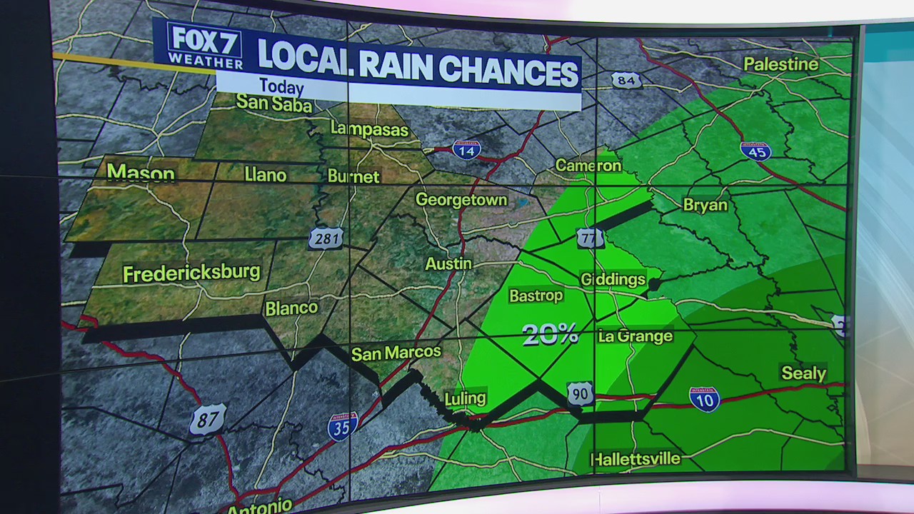 Triple digit heat continues but some areas could see rain