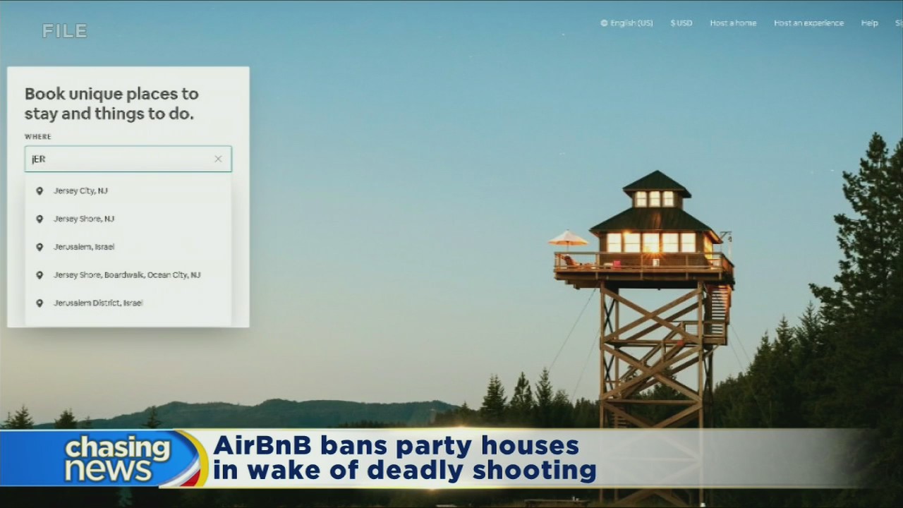 AirBnB bans house parties in wake of deadly shooting