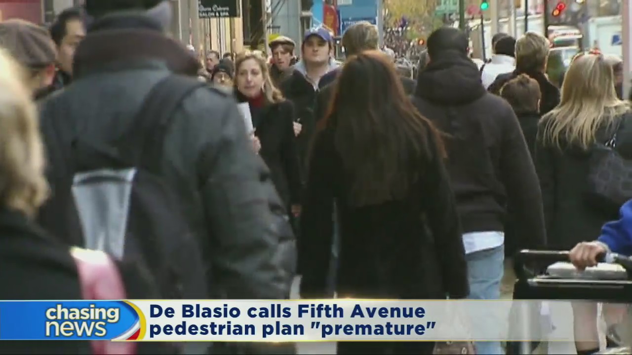 De Blasio: Fifth Avenue pedestrian plan "premature"