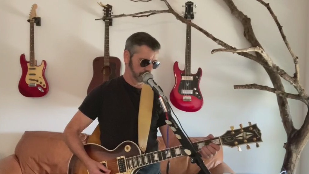 Randy Mattson performs his song 'Angel in Paradise"