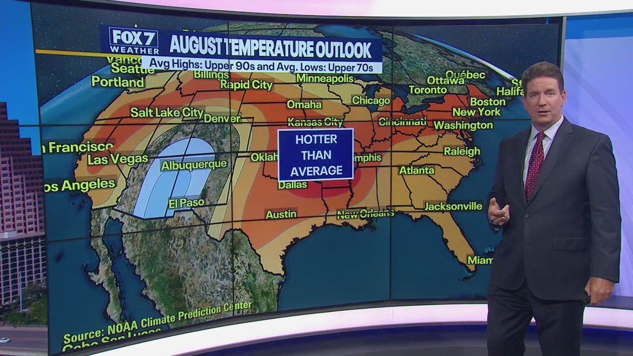 Entering hottest time of year after hottest July on record