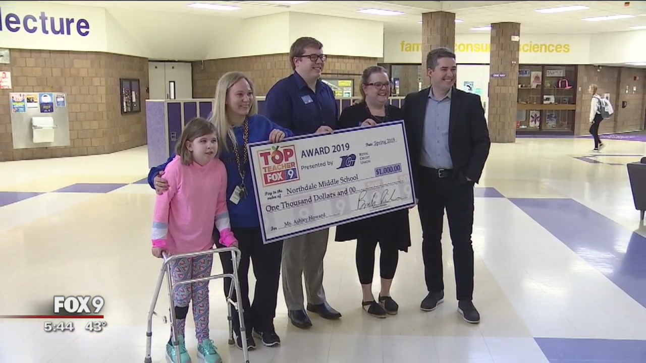 Top Teacher: Ashley Howard from Northdale Middle School