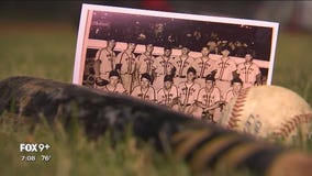 Mike Gagnon, heart of the Howard Lake Orphans, gets No. 10 jersey retired