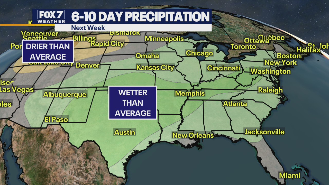 Rain expected for most of the week, temperatures cooler