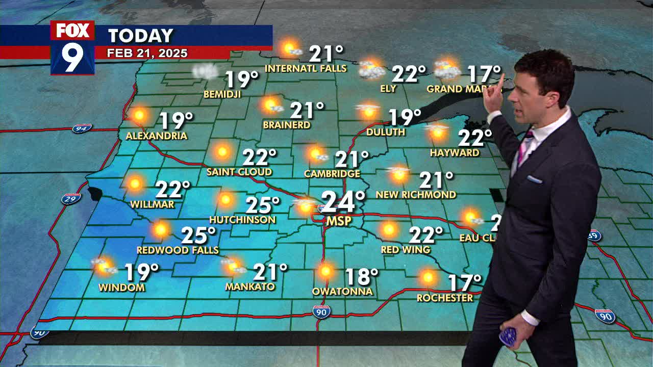 MN weather: Turning breezy and sunny on Friday | FOX 9 Minneapolis-St. Paul