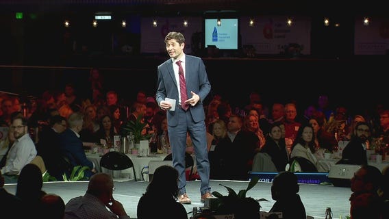 Mayor Frey shares dad jokes at Downtown Council meeting [RAW]