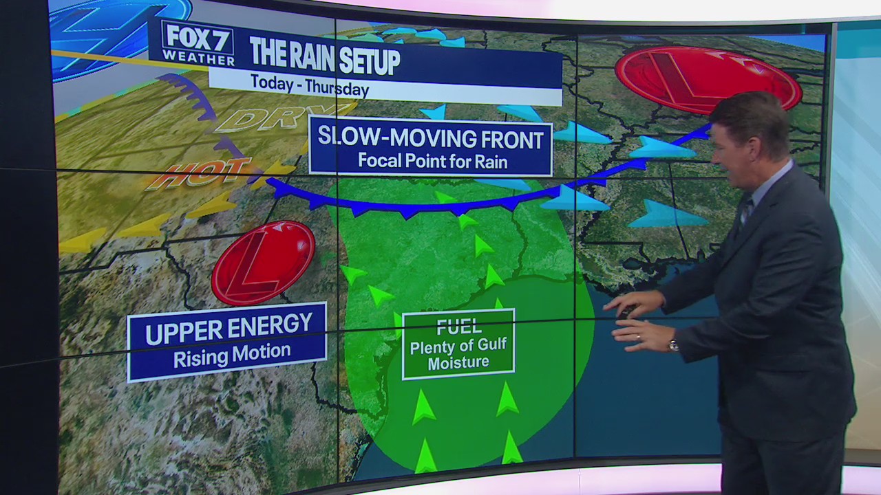 Rain expected today with temperatures below average