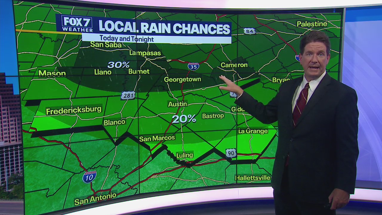 Slight chance for rain as temperatures expected to heat up