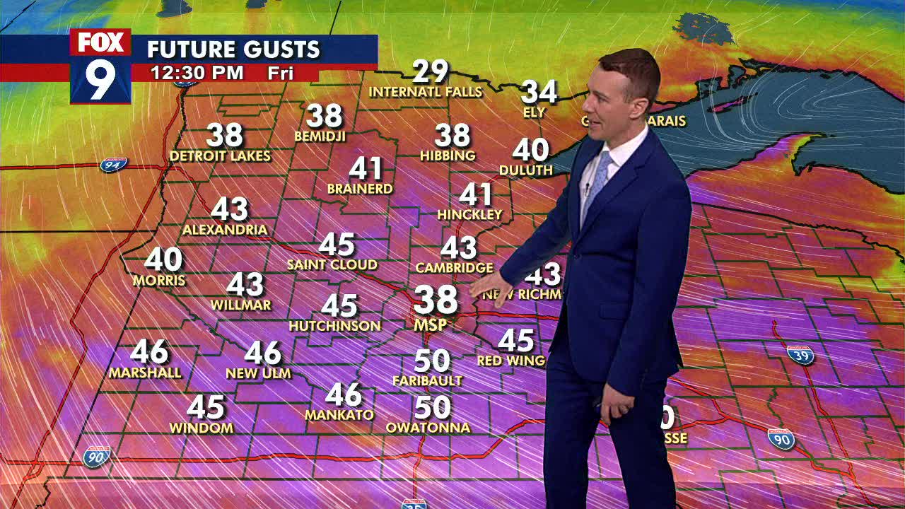 MN weather: Gusty winds, falling temps Friday