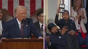 Pres. Trump fulfills boy's dream of becoming a cop