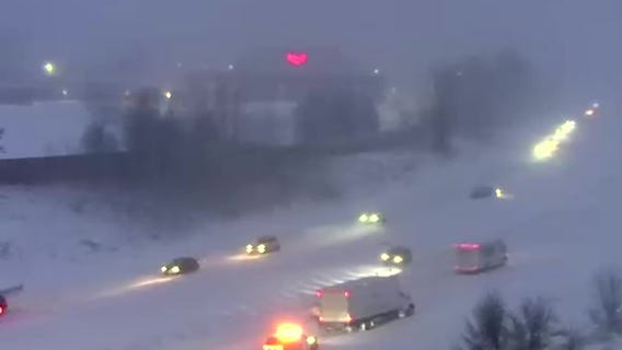 WATCH: Crashes in Minnesota after heavy snowfall