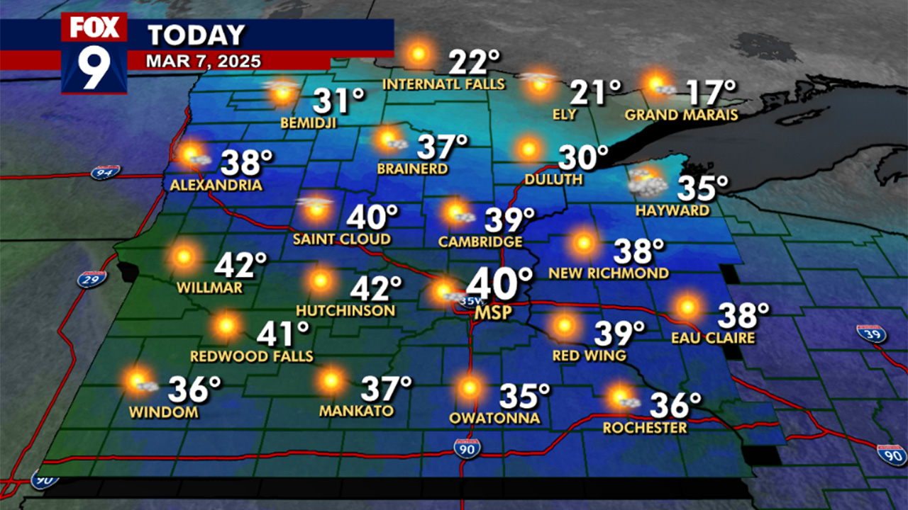 MN weather: Sunny and quiet on Friday