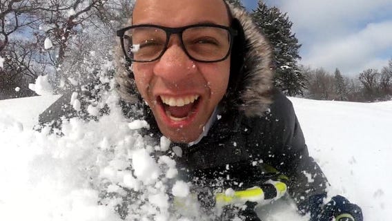 Enjoying the MN snowstorm