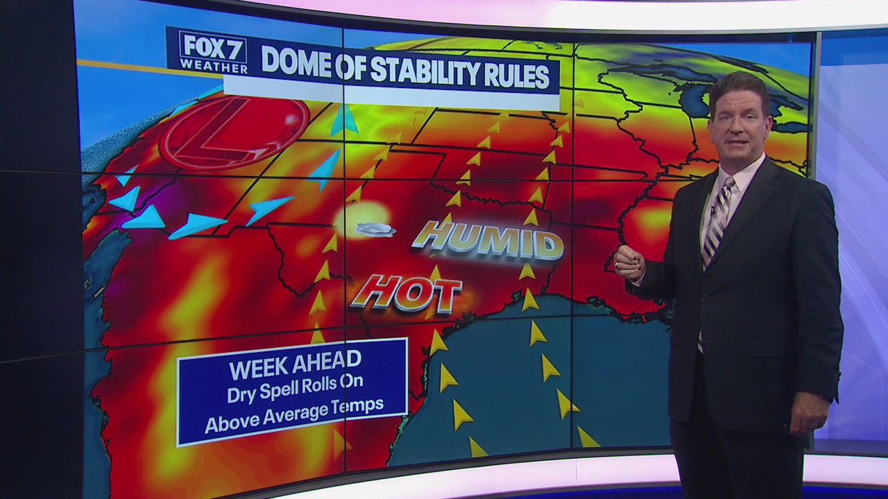 Above average temperatures as dry spell rolls on