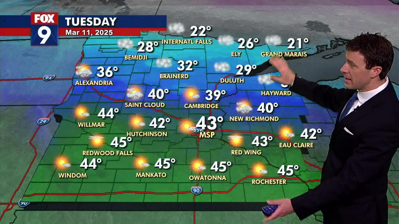 MN weather: Back to seasonable sunshine on Tuesday