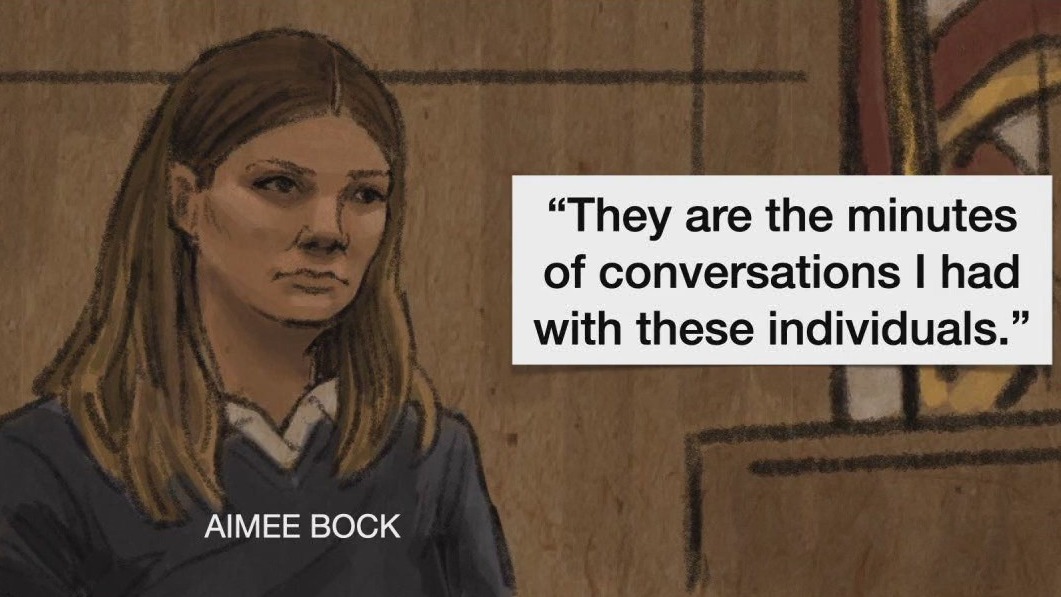 Aimee Bock cross-examination continues