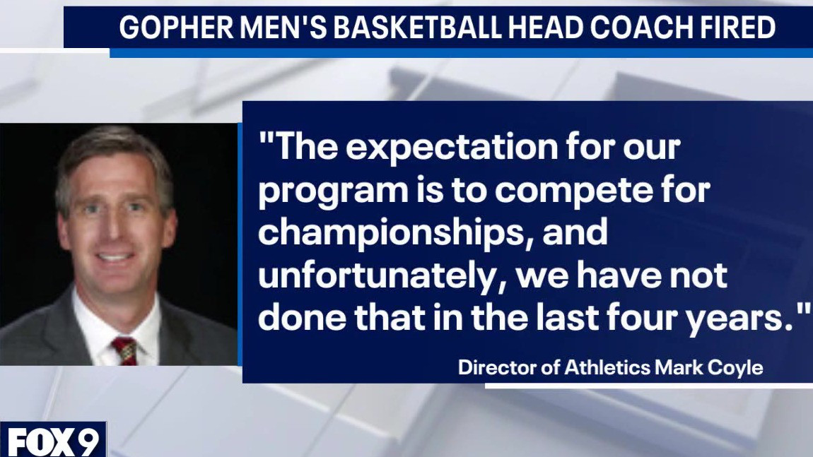 Ben Johnson fired after 4 seasons as Gophers basketball coach