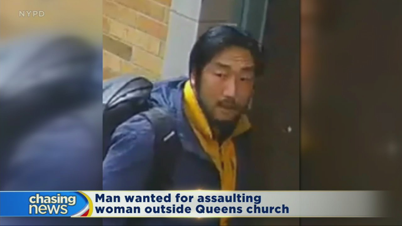 Man wanted for assaulting woman outside Queens church
