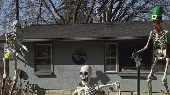 North St. Paul neighbors put up skeletons in solidarity