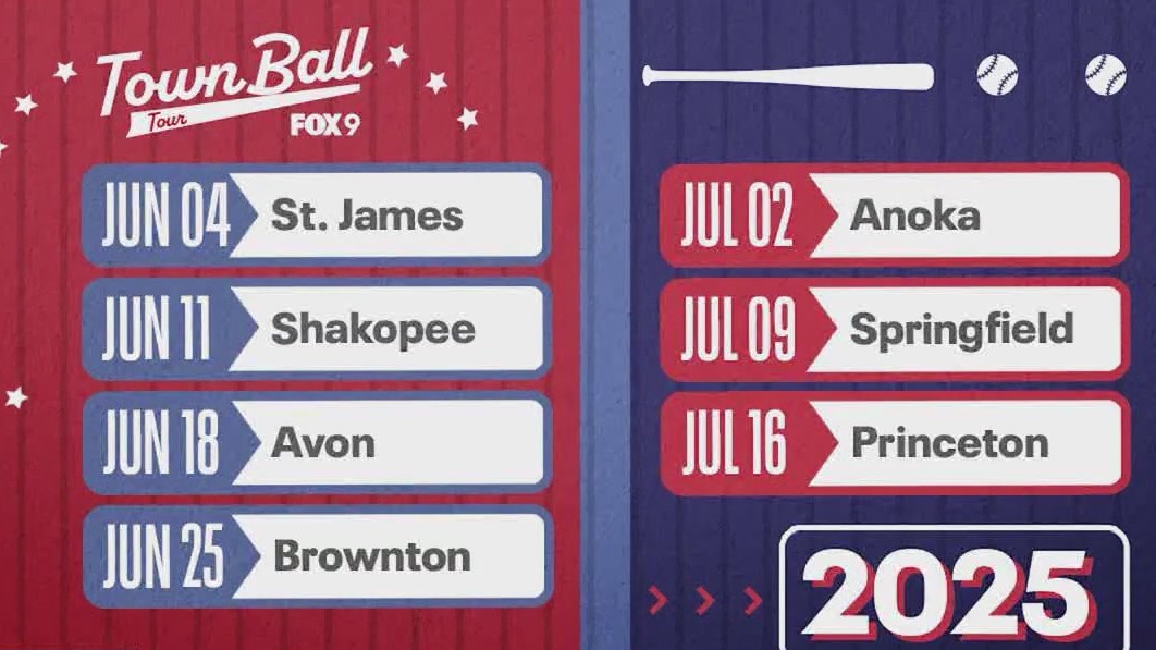 FOX 9 Town Ball Tour schedule is released
