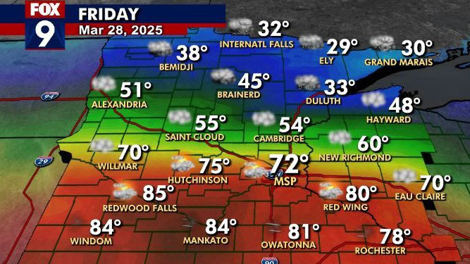 MN weather: Explainer on Friday's temperature contrast