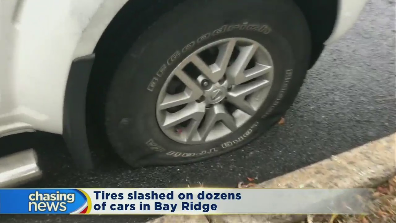 Tires slashed, cars scratched in Bay Ridge