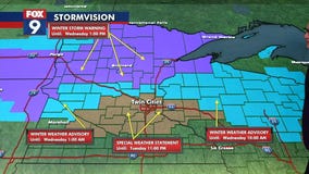 MN weather: Band of snow kicks off warnings