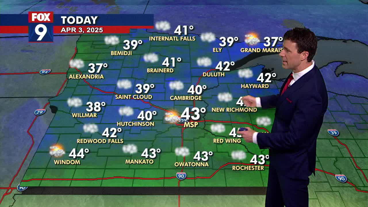 MN weather: Cloudy and cool day on Thursday