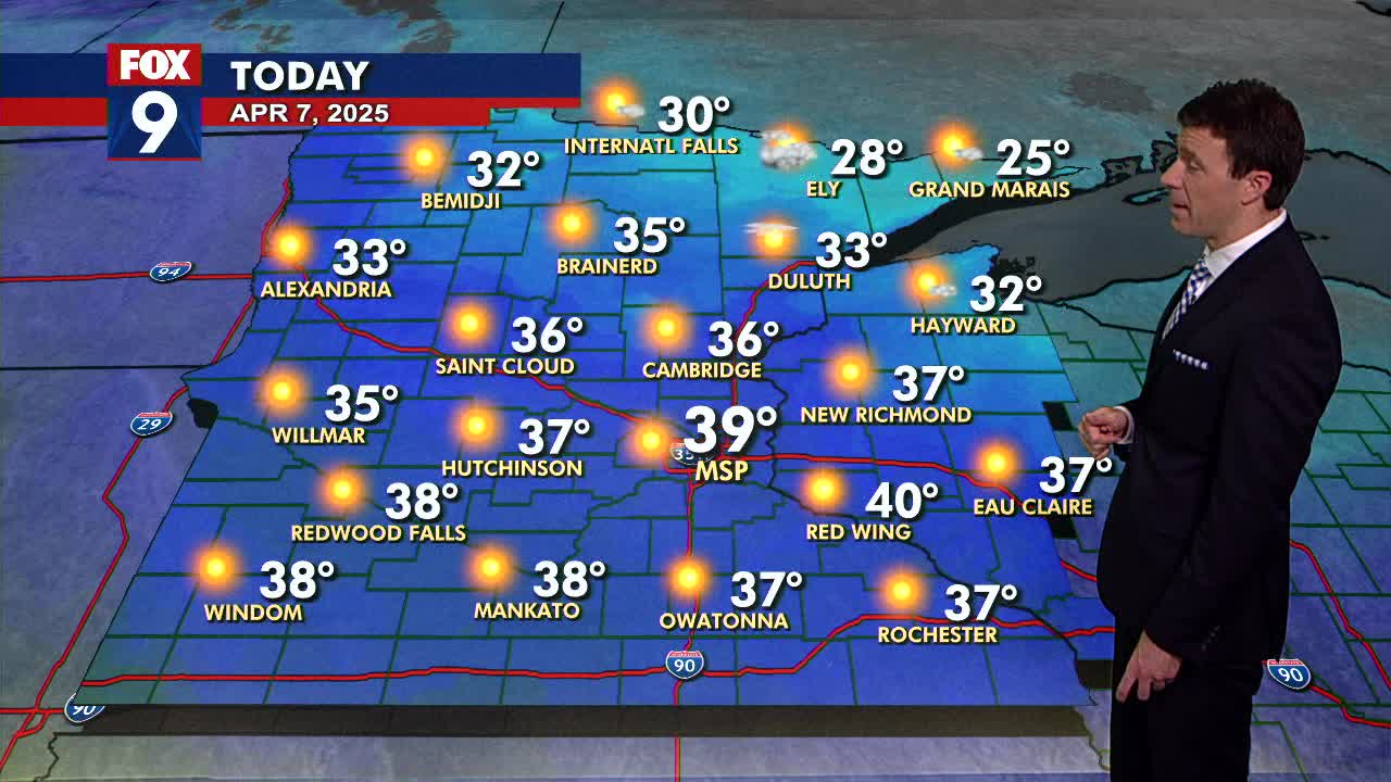MN weather: Chilly sunshine for Monday