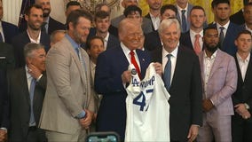 Pres. Trump celebrates Dodgers [RAW]