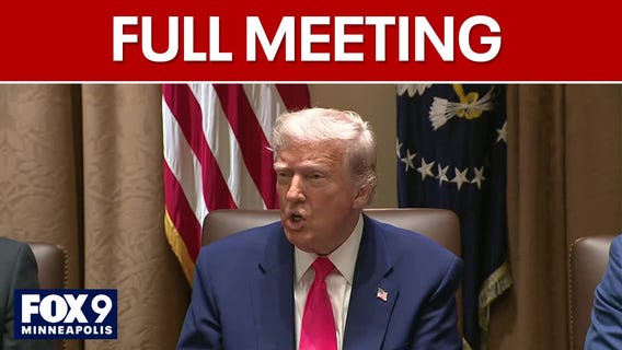 President Trump meets with cabinet day after tariffs pause [FULL]