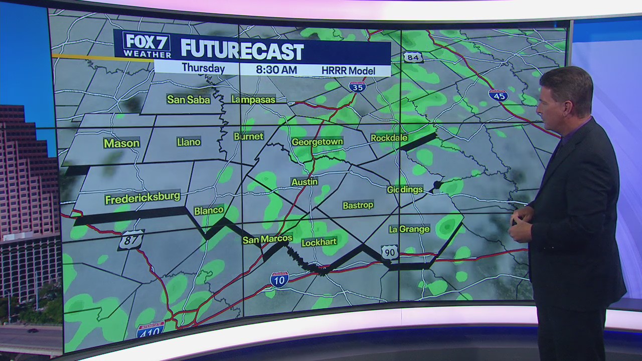 Spotty rain possible tomorrow morning; stronger rain chance later this week