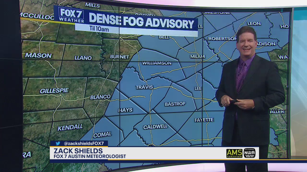 Foggy start to the morning; rain chances later this week