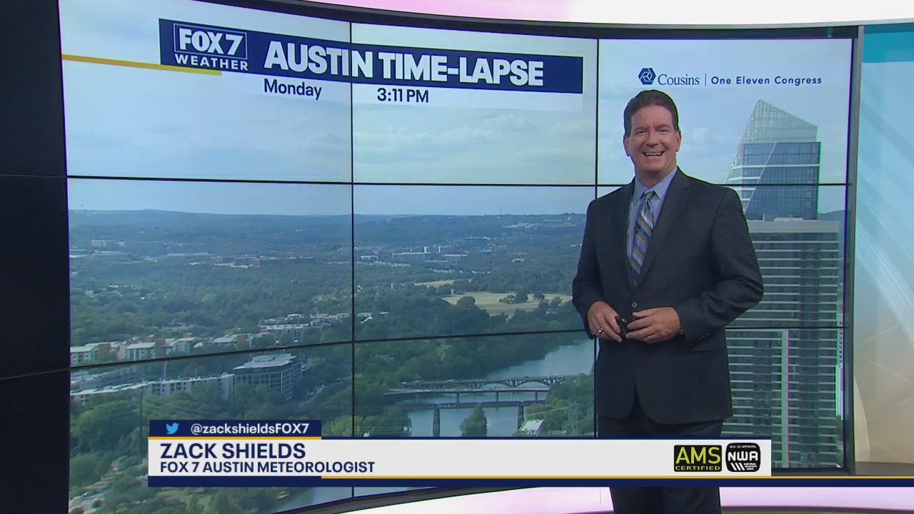 Cooler temperatures as some rain falls in Central Texas