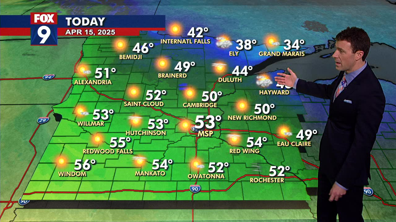 MN weather: Quiet, cool and sunny Tuesday | FOX 9 Minneapolis-St. Paul