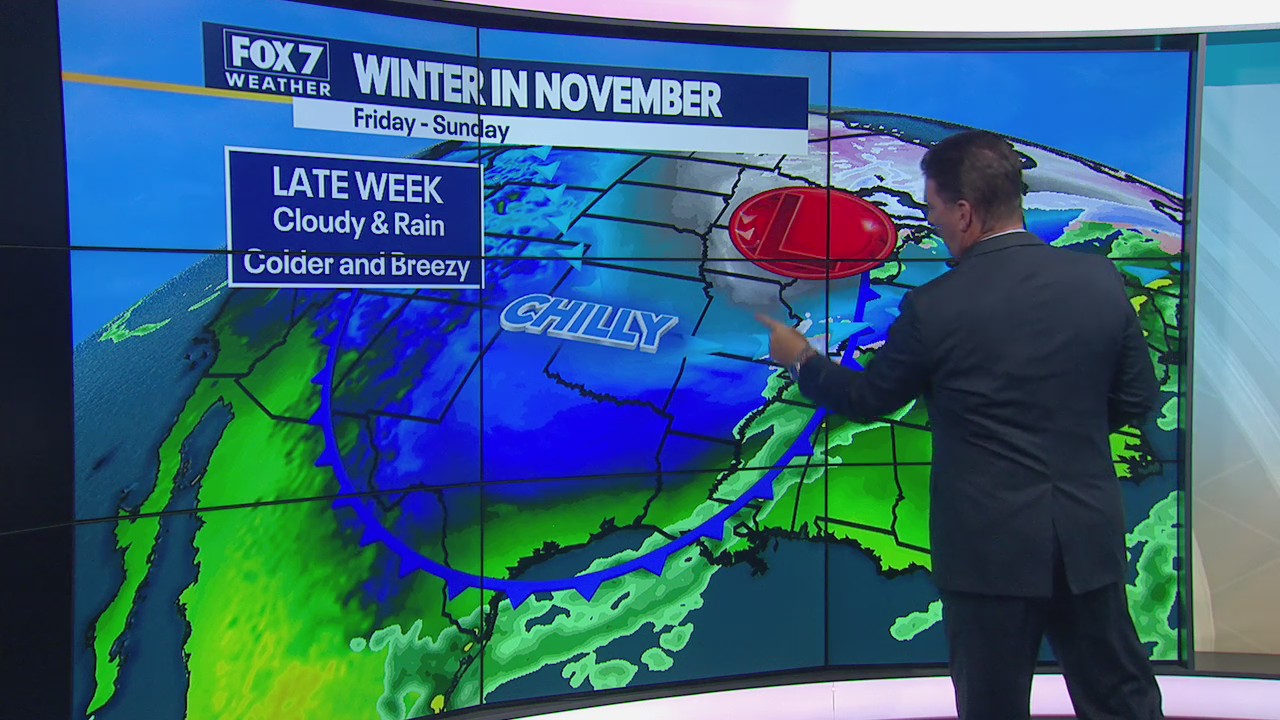 Highs in the 80s today, but winter is on its way