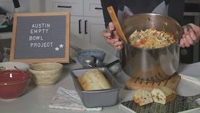 Empty Bowl Project cookbook recipes with FOX 7 Austin's Tierra Neubaum