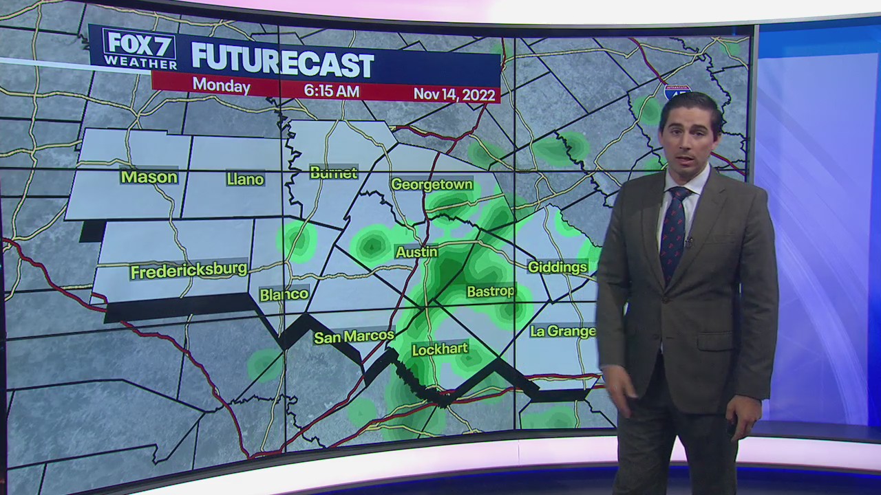 Chilly, possibly rainy start to the work week