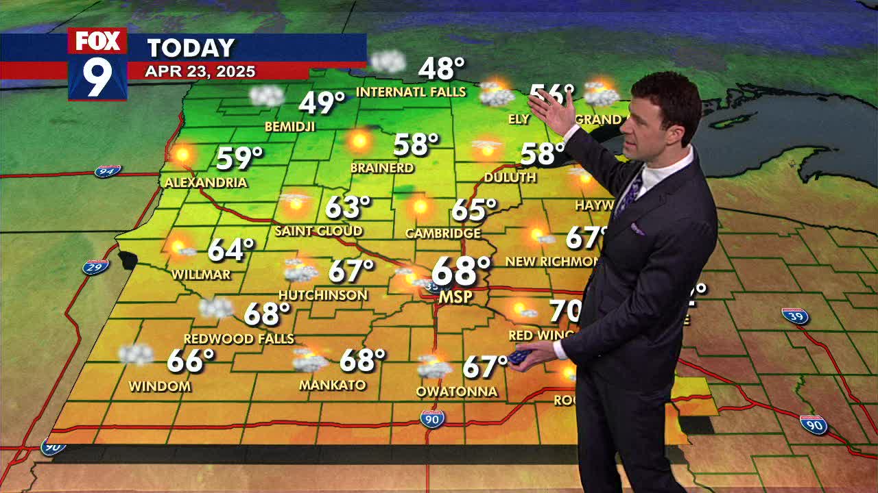 MN weather: Comfortable and fairly bright Wednesday