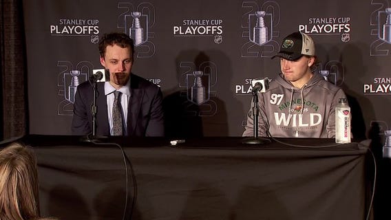Wild players react after 5-2 Game 3 win over Vegas