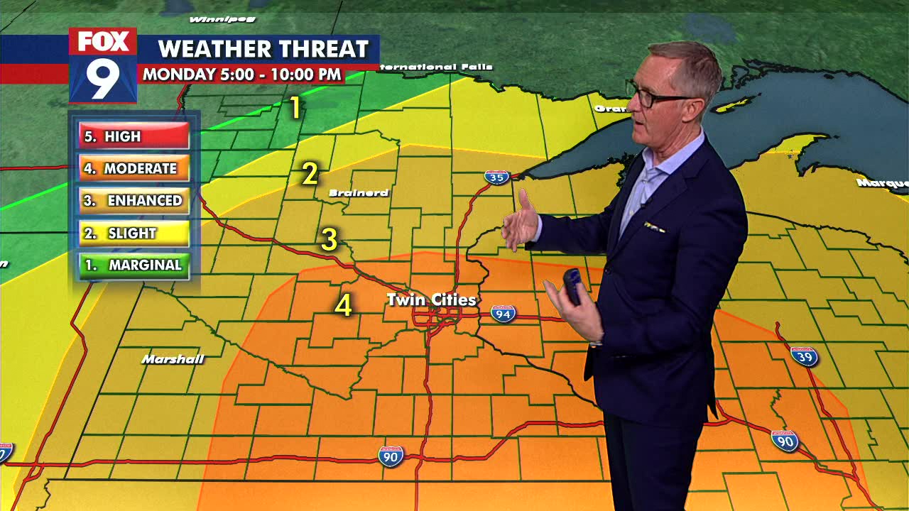 MN weather: Timeline for Monday storms | FOX 9 Minneapolis-St. Paul