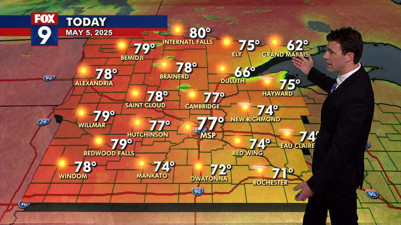MN weather: Pleasant and sunny day on Monday