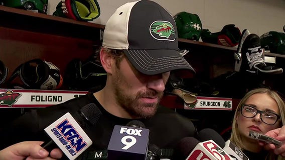 Marcus Foligno reacts after Wild eliminated from playoffs [RAW]