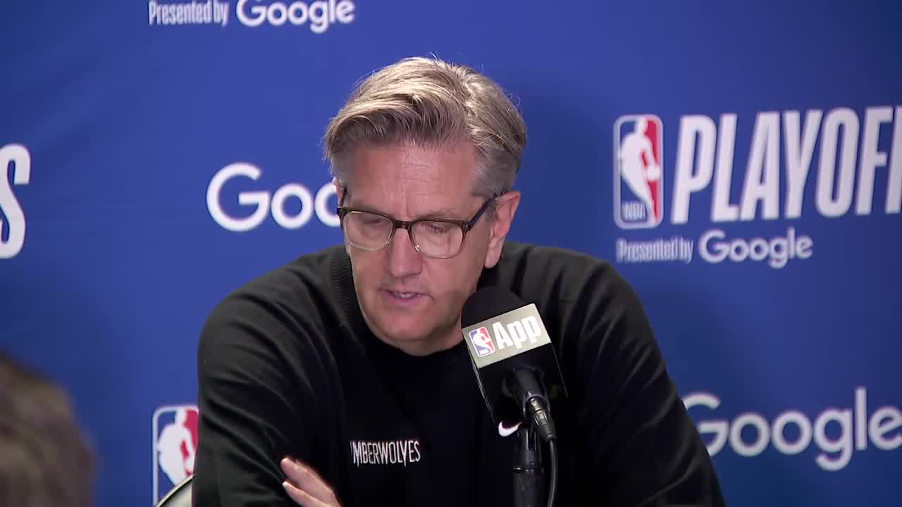 Chris Finch reacts after Timberwolves eliminate Lakers [RAW]