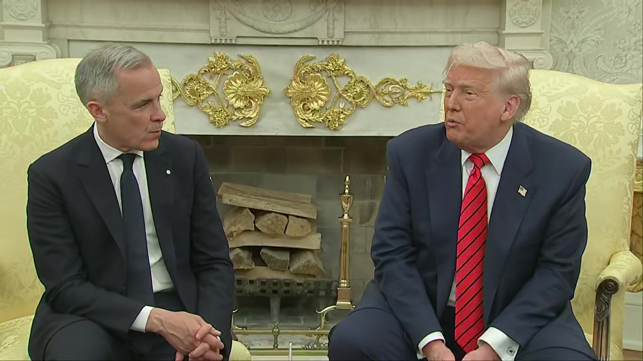 Pres. Trump meets with Canadian PM Mark Carney
