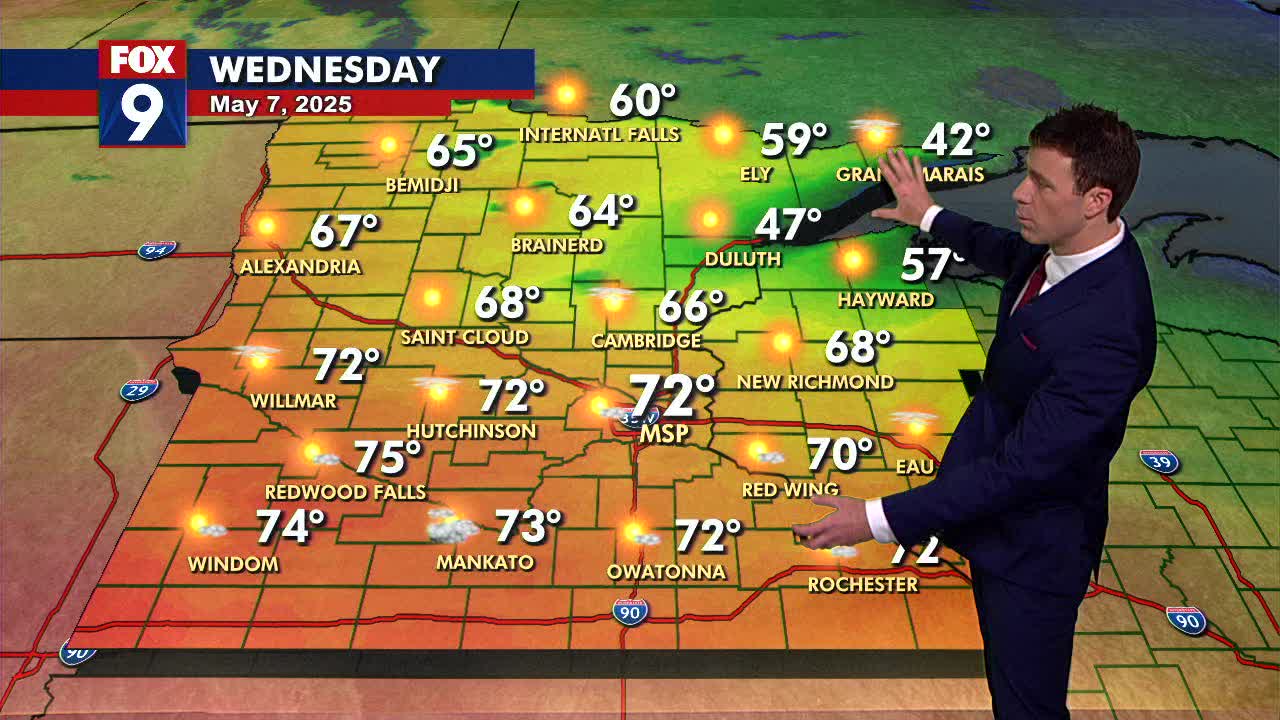 MN weather: Bright and cooler day on Wednesday