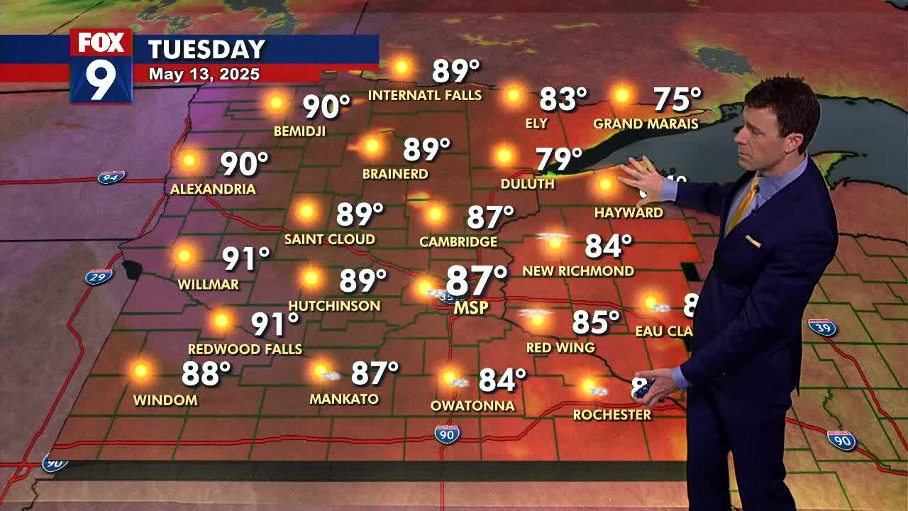 MN weather: Another hot and sunny day on Tuesday