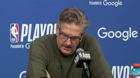 Chris Finch reacts after Timberwolves eliminate Warriors [RAW]